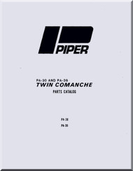 Piper Aircraft   Pa-30 -39  Twin Comanche Aircraft Illustrated Parts Manual