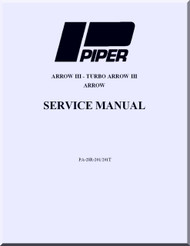 Piper Aircraft   Pa-28 R-201 201 T Arrow  Aircraft Service Manual
