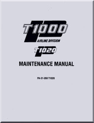 Piper Aircraft Pa-31  T1000 T1020  Aircraft Maintenance  Manual