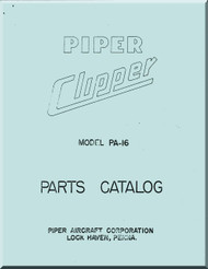 Piper Aircraft   Pa-16 Clipper  Parts Catalog Manual