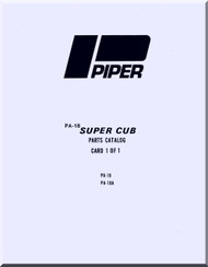 Piper Aircraft   Pa-18- A Super  Cub  Parts Catalog Manual