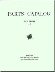 Piper Aircraft  J-5 Parts Catalog  Manual ,  1943