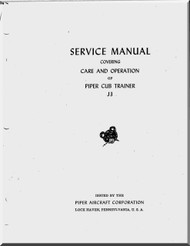 Piper Aircraft  J-3   Service Care and Operation  Manual