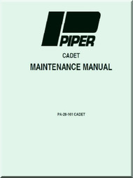 Piper Aircraft   Pa-28-161  Cadet  Aircraft Maintenance   Manual