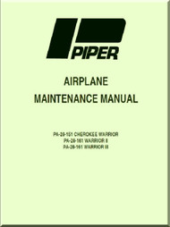 Piper Aircraft   Pa-28-151 - 161  Warrior II III   Aircraft Maintenance Manual