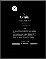 Cessna Aircraft Avionics Installation Service / Parts Catalog  Manual 1969 -1973