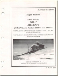 Mc Donnell Douglas  Aircraft F4H-1F Phantom II  Flight Manual - 01-245FDA-1