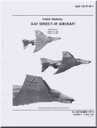 Mc Donnell Douglas F-4 F Aircraft  Flight  Manual - GAF T.O 1F-4F-1 - 1975
