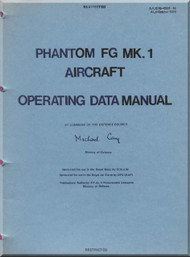 Mc Donnell Douglas F-4 Mk1 Aircraft Aircrew Operating Data  Manual