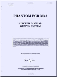 Mc Donnell Douglas F-4 Mk2 Aircraft Aircrew Weapon System  Manual