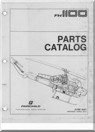 Fairchild Hiller FH-1100 Helicopter Illustrated Parts Catalog  Manual  -1974
