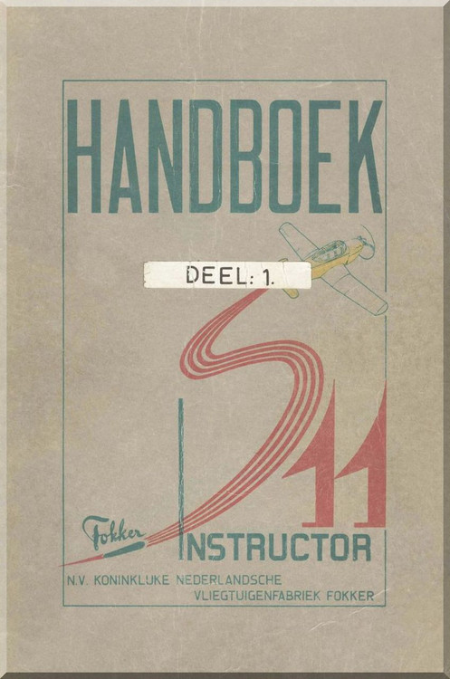 Fokker S-11  Aircraft  Handbook Manual -  ( Dutch Language )