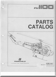 Fairchild Hiller FH-1100 Helicopter Parts Catalog  Manual - 1975