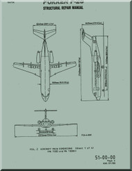 Fokker F-28  Aircraft Structural Repair  Manual -  ( English Language ) August , 1988
