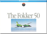 Fokker F-50  Aircraft  Overview Technical Brochure  Manual - 1989