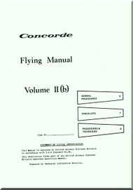Aerospatiale / BAe / BAC  Concorde  Aircraft Flight Manual V. II B 
