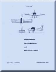 OCATA Rallye Aircraft Service Letters Service Bulletins and Technical Orders Manual (