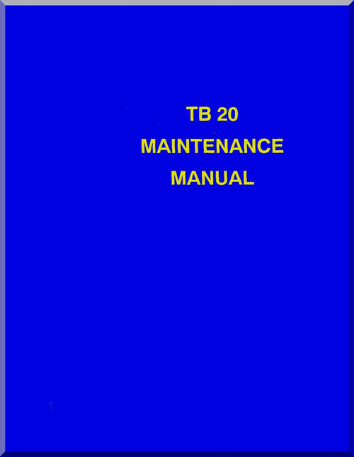 SOCATA TB-20 Aircraft Maintenance Manual