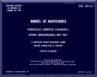 Max Holste Avions M.H. 1521 Aircraft Maintenance Manual ( French Language ) , 1965 
