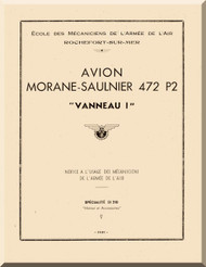 Morane Saulnier MS-472 P2  Aircraft Technical Manual