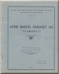 Dassault 315 " Flamant I "   Aircraft  Mechanical Training  Manual , ( French Language )