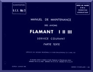 Dassault 315 " Flamant I II III "   Aircraft  Maintenance  Manual ,- Text  ( French Language )