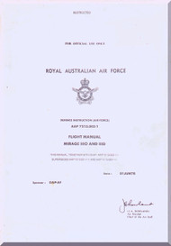 Dassault Mirage III  O and D Aircraft  Flight Manual -  ( English Language)