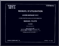 Dassault Mirage III E Aircraft  Flight Manual -  Graphic ( French Language )