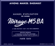 Dassault Mirage M5 BA  Aircraft Flight Manual - Text -1970