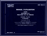 Dassault Myster  IV A  Aircraft  Flight  Manual - Graphics , ( French Language ) -  UCC 103-1-2 , 1970
