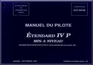 Dassault Etendard  IV P  Aircraft  Flight Manual - Manuel Pilote , ( French Language )