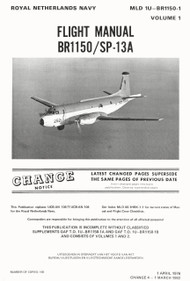 Breguet BR 1150  / SP-13A   Aircraft Flight Handbook Manual (English  Language ) MLD T.O. 1U-BR1150-1 Volume 1