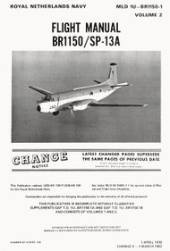Breguet BR 1150  / SP-13A   Aircraft Flight Handbook Manual (English  Language ) MLD T.O. 1U-BR1150-1 Volume 2