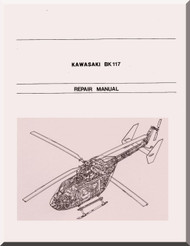 MBB / Kawasaki BK 117 Helicopter Structural Repair Manual , ( English and Japanese Language )