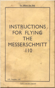 Messerschmitt Me-110 Airplane  Flight Instruction   (English Language ) 