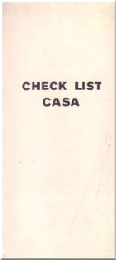 CASA C-212 Aviocar   Aircraft Check List  Manual -  French Language