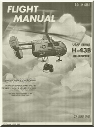 KAMAN H-43 B  Helicopter Flight Manual  -1H-43B-1 - 1961
