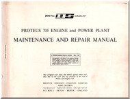 Bristol Proteus 705 Aircraft Engine  and power Plant Maintenance and Repair Manual