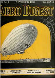 Aero Digest  Aircraft Aviation Magazines November 1926 ( English Language ), 