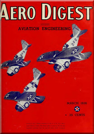 Aero Digest  Aircraft Aviation Magazines March 1936 