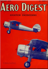Aero Digest  Aircraft Aviation Magazines August 1935 