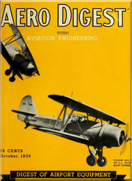 Aero Digest  Aircraft Aviation Magazines October  1935 