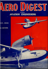 Aero Digest  Aircraft Aviation Magazines May  1935