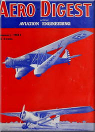 Aero Digest  Aircraft Aviation Magazines January 1934