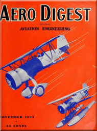 Aero Digest  Aircraft Aviation Magazines November 1933