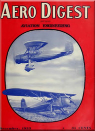 Aero Digest  Aircraft Aviation Magazines December 1933