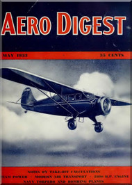 Aero Digest  Aircraft Aviation Magazines May 1933