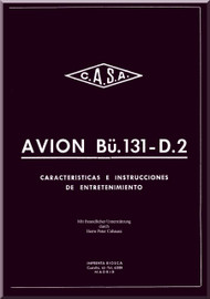 Bucker / CASA Bu-131   D-2 Aircraft Handbook  Manual -    1941   (Spanish  Language )