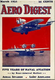 Aero Digest  Aircraft Aviation Magazines March  1931