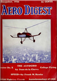 Aero Digest  Aircraft Aviation Magazines December  1930 